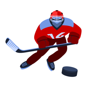 Hokejka a puk 20 ľudí